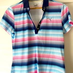 Women’s multicolor golf tennis polo
